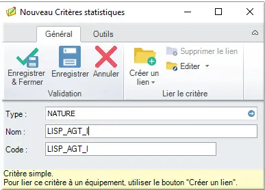 Nouveau Critères statistiques